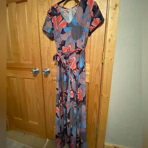 Bright and Fun Colorful Maxi Dress